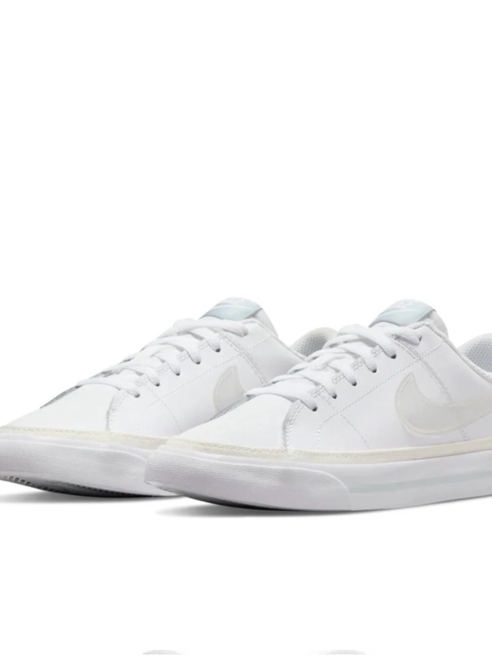 Nike White Low-Profile Lace-Up Sneakers